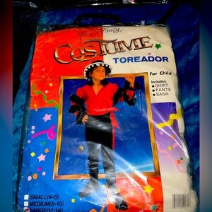 1994 RG Costumes TOREADOR-LARGE CHILD vintage, fun and fancy costume tornado NEW